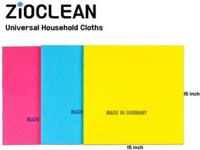 img 1 attached to ZIOCLEAN 30 Pack German Universal Color 🧼 Dish Cloths - Superior Absorbency & Eco-Friendly Cleaning Cloth