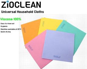 img 3 attached to ZIOCLEAN 30 Pack German Universal Color 🧼 Dish Cloths - Superior Absorbency & Eco-Friendly Cleaning Cloth