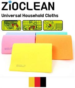 img 2 attached to ZIOCLEAN 30 Pack German Universal Color 🧼 Dish Cloths - Superior Absorbency & Eco-Friendly Cleaning Cloth