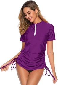 img 1 attached to 👙 Caracilia Women's Protection Wetsuit Swimsuit: Perfect Swimwear & Cover Ups for Women