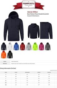img 1 attached to Style William Sweatshirt Hooded Jackets Men's Clothing