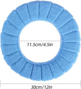 img 1 attached to 🚽 ZeeDix Thicker Toilet Seat Cover Set: Soft, Stretchable, and Comfortable Bathroom Pads in 5 Random Colors