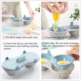 img 1 attached to 🍳 Egg Poacher Microwaveable: Cook Perfect Poached Eggs with Ease!
