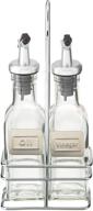 🍶 cuisinox oil and vinegar cruet set with caddy: stylish and functional kitchen must-haves logo