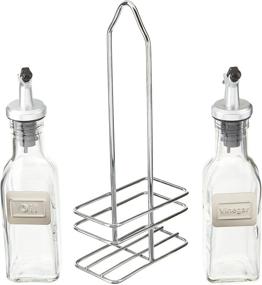 img 1 attached to 🍶 Cuisinox Oil and Vinegar Cruet Set with Caddy: Stylish and Functional Kitchen Must-haves