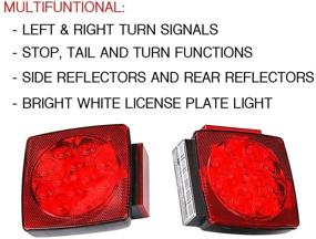 img 1 attached to 🚚 MAXXHAUL 50343: Submersible LED Trailer Lights for Trailers <80" Wide