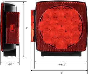 img 3 attached to 🚚 MAXXHAUL 50343: Submersible LED Trailer Lights for Trailers <80" Wide