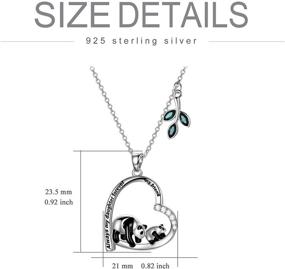 img 2 attached to 🐼 Adorable AOBOCO Funny Panda Mother Daughter Necklace with Austrian Crystal Embellishments: Perfect Birthday Jewelry Gift for Daughter and Stepdaughter