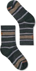 img 1 attached to Premium Youth Smartwool Hike Light Striped Crew Sock: Ultimate Comfort and Durability