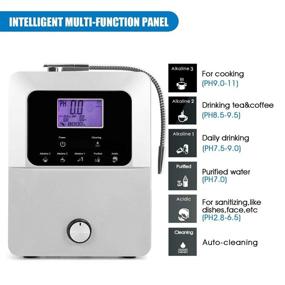 img 2 attached to 💧 Revitalize Water with AQUALKA: 11Plates Ionizer Alkaline PH2 8-11