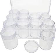 📦 the beadsmith personality case - transparent storage organizer box, 6.25 x 4.75 x 2.1 inches - includes 12 small containers with lids - 1.5 x 2 inches, bead holder logo