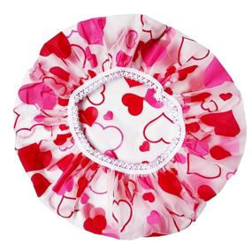 img 3 attached to 🚿 Anguipie 6 Pack Large Shower Cap for Women Long Hair - Reusable, Waterproof, and Environmentally Friendly