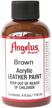 angelus bcac16744 acrylic leather paint 4oz brown logo
