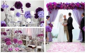 img 2 attached to 🎉 Engagement Wedding Party Xmas Decoration - MerryNine Tissue Paper Poms 20pcs 8 10 14 Inch Ivory Pink Purple Paper Flowers Garland, Purple Shades Set of Paper Pom Poms