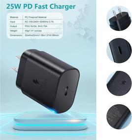 img 1 attached to 🔌 Eversame 2-Pack 25W USB C Fast Charger for Samsung Galaxy & iPhone - Powerful Wall Charging for Latest Devices