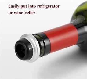 img 1 attached to 🍷 Secura Wine Bottle Stoppers and Vacuum Wine Saver Pump Set with 6 Stoppers for Extended Wine Preservation