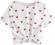 👚 heart sleeve girls' casual clothing tops, tees & blouses by milumia logo