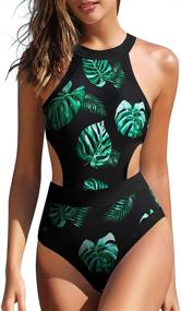 img 4 attached to Holipick Women's Cutout Swimsuit: Stylish Bathing Suit for Women's Swimwear & Cover Ups