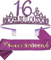 birthday purple decorations supplies crystal logo