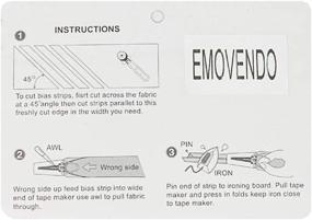 img 1 attached to 🧵 Fabric Bias Tape Maker Tool Set for Sewing Quilting - Sizes 6mm, 12mm, 18mm, 25mm - Quilting Bias Binding Set