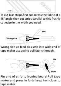 img 2 attached to 🧵 Fabric Bias Tape Maker Tool Set for Sewing Quilting - Sizes 6mm, 12mm, 18mm, 25mm - Quilting Bias Binding Set