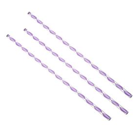 img 4 attached to Fielect Deep Purple Twisted Line Acrylic Round Rod Standard Plexiglas PMMA Bar Tolerance For DIY 6Mm Diameter 250Mm Height 4Pcs