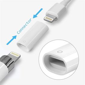 img 1 attached to 🖊️ MJKOR Magnetic Replacement Cap and Charging Adapter for Apple Pencil 1st: Enhance Your Drawing Experience!