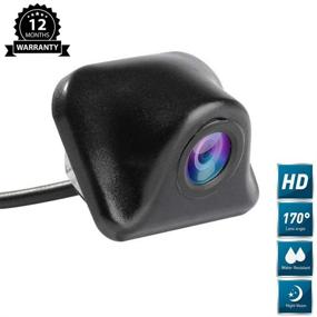 img 4 attached to 🚗 IP68 Waterproof Car Backup Camera with Night Vision - 170 Degree Rear View for Universal Parking Assistance in Cars, Pickup Trucks, SUVs, RVs, Vans