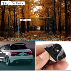 img 1 attached to 🚗 IP68 Waterproof Car Backup Camera with Night Vision - 170 Degree Rear View for Universal Parking Assistance in Cars, Pickup Trucks, SUVs, RVs, Vans