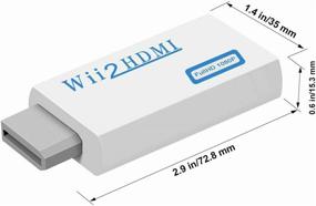 img 1 attached to Wii to HDMI Converter – Enhances Wii Console Video & Audio Output with 3.5mm Jack Audio – Supports All Wii Display Modes 480P, 480I, NTSC