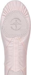 img 2 attached to WMVESSAL36 Girls' Stretch Canvas Ballet Slippers: Comfortable and Stylish Shoes for Young Dancers