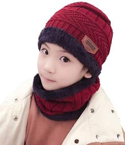 img 4 attached to 🧣 Stay Stylishly Warm with HINDAWI Winter Slouchy Windproof Infinity Girls' Accessories