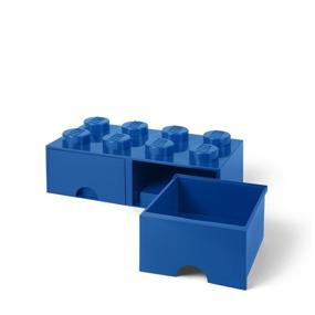 img 1 attached to 🧱 LEGO Brick Drawer by Room Copenhagen - Stackable Storage Box with 8 Knobs and 2 Drawers in Vibrant Bright Blue (40061731)