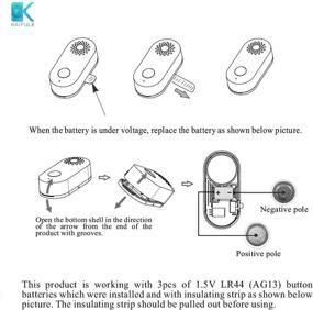 img 1 attached to Устройство для беспроводного датчика дверей и окон с улучшенной батареей от KAIPULE - простая установка.