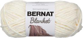 img 1 attached to Пряжа Bernat Blanket, 5,3 унции, винтажный белый: мягкий и роскошный один моток