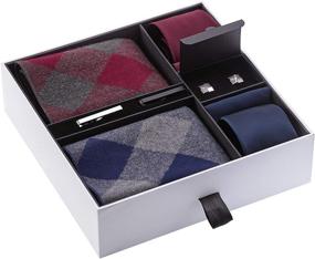 img 3 attached to Elevate Your Style with Premium Fashion Necktie Cufflinks Squares