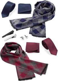 img 4 attached to Elevate Your Style with Premium Fashion Necktie Cufflinks Squares