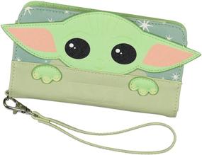 img 3 attached to Grogu Child Snap Closure Wristlet Wallet
