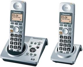 img 2 attached to 📞 Panasonic DECT 6.0-Series Dual-Handset Cordless Phone System with Answering System: High-quality Communication and Convenience (KX-TG1032S)