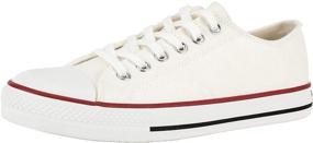 img 4 attached to Canvas Sneakers Lace Up Classic Numeric_8_Point_5