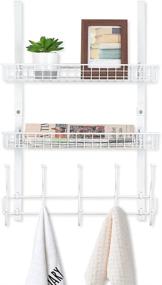 img 4 attached to Organizer Shelves Baskets Detachable Bathroom