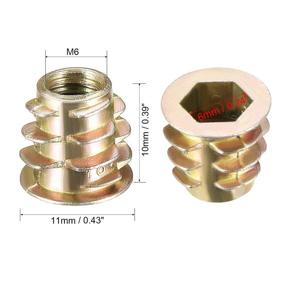 img 1 attached to Uxcell Threaded Insert Internal Threads Hardware in Nails, Screws & Fasteners