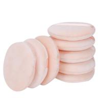 💄 8 pack soft makeup powder puffs for compacts, loose powder, face powder - 2.36 inch, beige logo