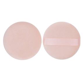 img 2 attached to 💄 8 Pack Soft Makeup Powder Puffs for Compacts, Loose Powder, Face Powder - 2.36 Inch, Beige