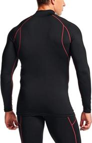 img 2 attached to TSLA Men's Thermal Long Sleeve Compression Shirts 1 or 2-Pack - Mock/Turtleneck Winter Sports Running Base Layer Top