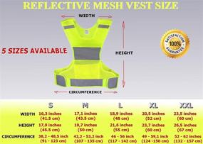 img 3 attached to 🔒 Stay Safe and Visible with our Reflective Vest (2-Pack) - Ideal Safety Clothing for Running, Cycling, and More!