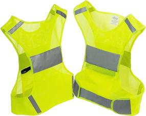 img 4 attached to 🔒 Stay Safe and Visible with our Reflective Vest (2-Pack) - Ideal Safety Clothing for Running, Cycling, and More!