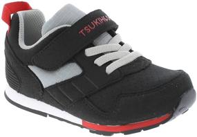 img 1 attached to 👟 TSUKIHOSHI 2510 Детская кроссовка Racer с широким мысом и противоскользящей, не оставляющей следов подошвой - Машинная стирка ботинок на липучке для малышей и малышей от 1 до 8 лет.