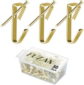 img 4 attached to 🖼️ Professional Picture Hanging Kit - 50 Pcs Heavy Duty Picture Hangers, 50lbs Picture Hooks with Nails for Wooden/Drywall - Ideal for Canvas, Office Pictures, Clocks, and House Decoration