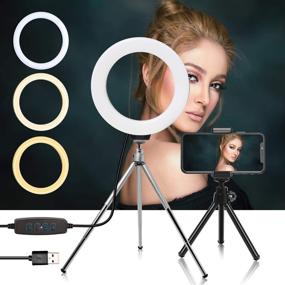 img 3 attached to 📸 Background Support System 8.5 x 10 FT, 6-inch Ring Light 85W 5500K Umbrellas Softbox Continuous Lighting Kit for Photo Studio, Product Portrait, and Video Shooting Photography